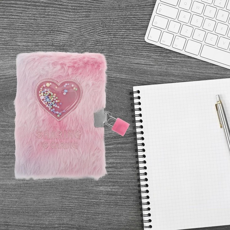 ibasenice Girl's Diary Notebook with Lock Notebooks for The Notebook