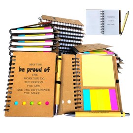 21 Set Spiral Notebook with Pen,60 Sheets,Office/School Supplies,5.7 x 4.1 in,Bulk Inspirational Journals Notepads,Employee Appreciation Gifts,Notebooks for Students Teachers Women Men Work & Note