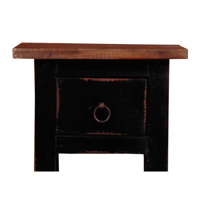 Sunset Trading Shabby Chic Cottage Side Table, Small One Drawer,