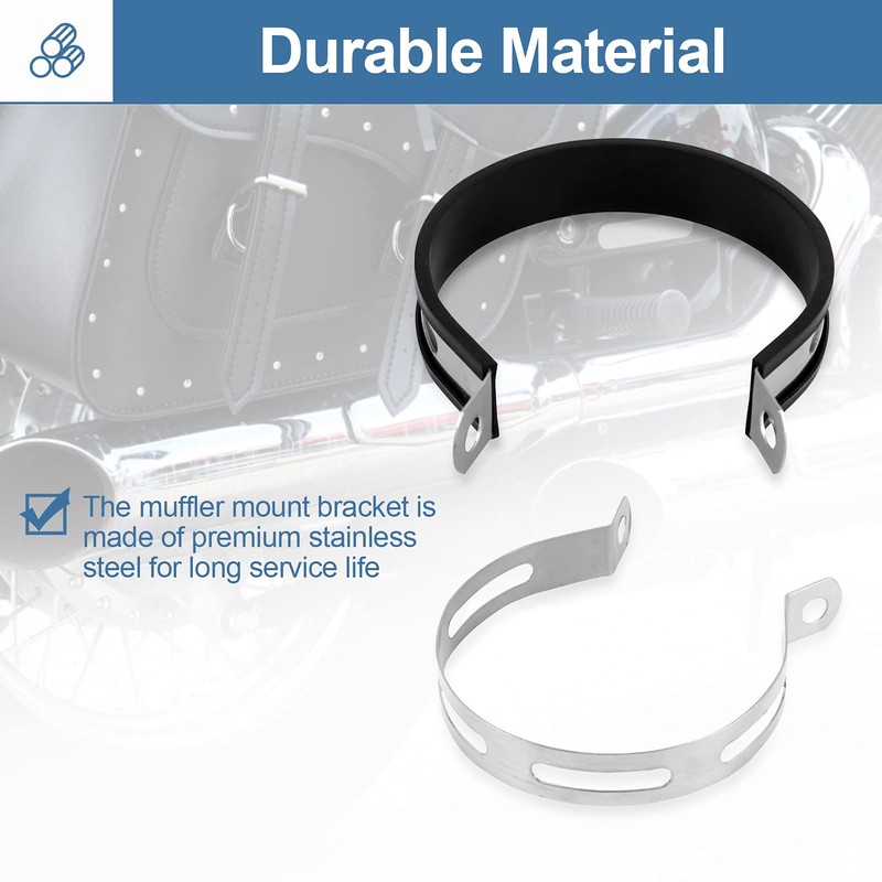 Universal Motorcycle Exhaust Bracket Hanger, Motorcycle Exhaust Muffler Pipe Bracket