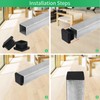 FiveEyes 1x1 1" Square Tubing Plastic Plug End Caps 10