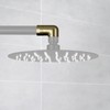 Solid Brass Shower Elbow Adapter for Shower Head, 90 Degree