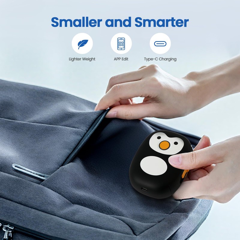 NULLTONEX Mini Label Maker Bluetooth Machine: Wireless Small Label Makers