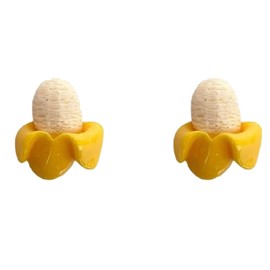 Banana Earrings for Women Small Hypoallergenic Stud Cute Fun Summer Earrings Jewelry Gift (Ear Stud)