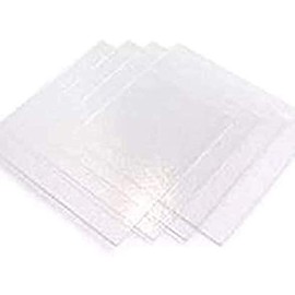 8 inch System 96 Thin (2mm) Clear Fusible Glass Squares COE 96-4 Pack by Sun and Moon Stained Glass