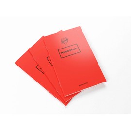 Silvine 158 x 99mm Red Memo Book - Lined (72 Pages) Pack of 3