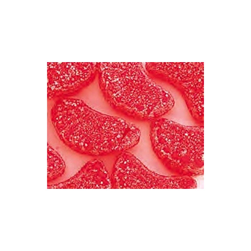 Red Cherry Slice Wedges Candy 5LB Bag