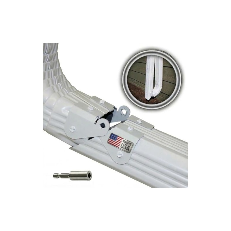 Zip Hinge Downspout Gutter Hinge (1 Pack) | Made in