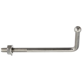 DAIDOHANT 10172002 Stainless Steel Large Folding Nail with Ball [With Nut] [6mm] (A) 60 x (B) 30 x (C) 38 mm [SUS304] (1 piece)