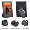 SOFPLATE 6 Pack 2X3 Inch Black Plastic Picture Frame Mini