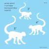 Stencils by Joanie Spider Monkey Zoo Jungle Rain Forest Silhouette