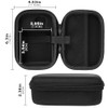 Hard Hearing Aid Case Shockproof Storage Bag with Mesh Pocket,