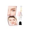 SisKokoro Compact Mirror, Rechargeable 30X Magnifying Mirror with 3 Lighting