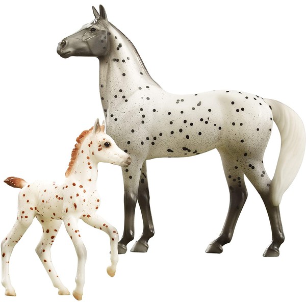 Breyer Freedom Series (Classics) Spotted Wonders | Horse and Foal Toy Set | 1:12 Scale | Model #62207