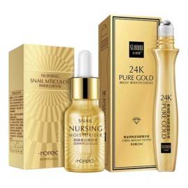 Universo en Linea Set Colágeno Baba Caracol Roll On Serum Rorec Hidrata 2pz