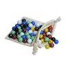WE Games Solid Wood Chinese Checkers Set with Glass Marbles