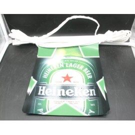 Heineken Beer Flag Banner Sign Wall Decoration: 20 Ft long stringed vinyl banner