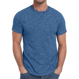 Sailwind Men's Cotton T-Shirts Short Sleeve Casual Summer Shirts Lightweight Tees Blue