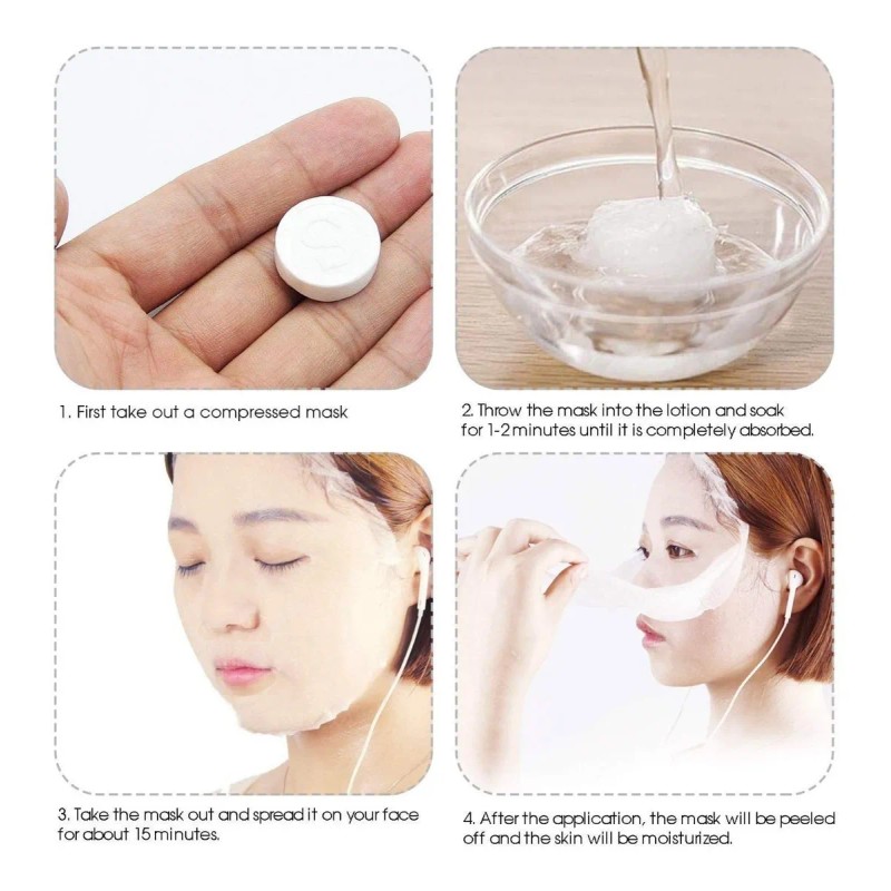 Mascara Facial Comprimida Pastilla