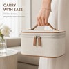 Prite 2 Pcs Makeup Bag Set Travel Cosmetic Case 2-Layer