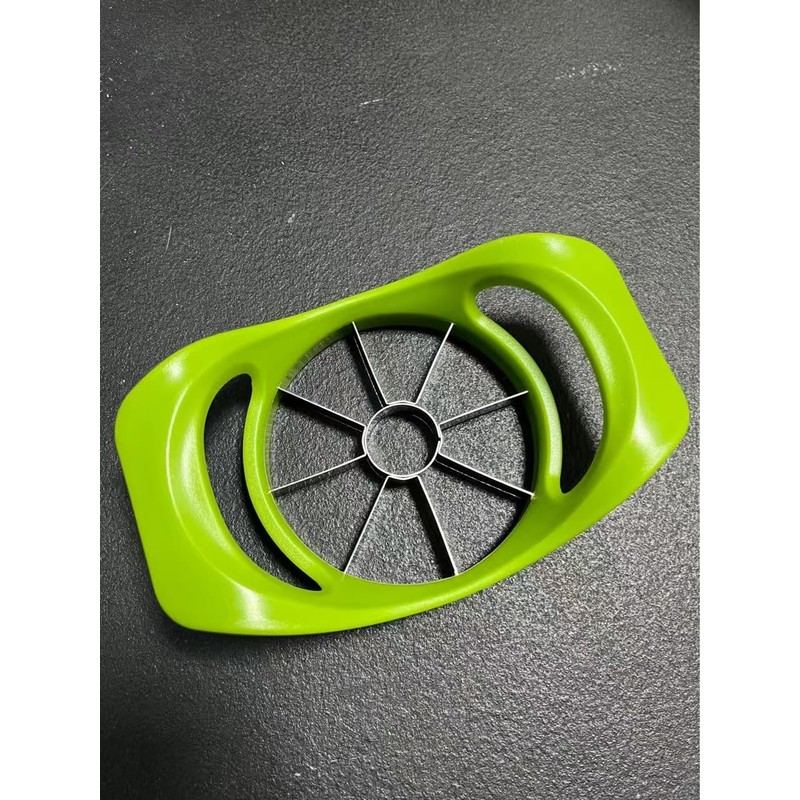 Apple Slicer and Corer, Stainless Steel Blades, Green Plastic Handle