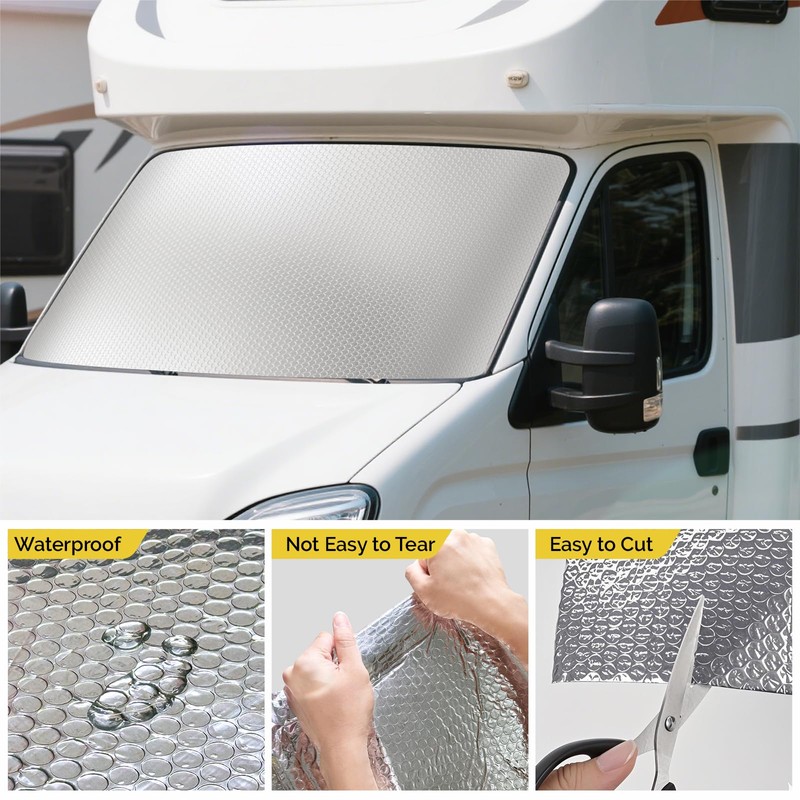 fowong Double Reflective Insulation Roll, Window Insulation for Summer Heat,