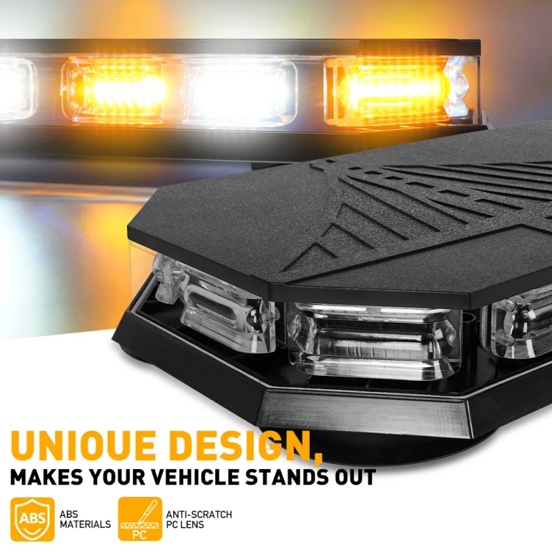 16.5 Inch Emergency Beacon 56 LED Roof Top Strobe Light