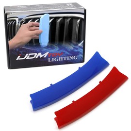 iJDMTOY Exact Fit Iconic 3-Color Grille Insert Trims Compatible With 2009-2016 Z4 Roadster w/ 9-Beam Grille Mesh