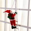 Christmas Pendant Santa Claus Climbing Stairs Decor Xmas Tree Decoration
