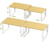 Adjustable Storage Shelves for Kitchen Cabinet Organization - Set of