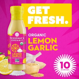 Tessemae's All Natural Salad Dressing 2-Pack (Organic Lemon Garlic)