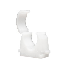Talon - ‎18mm Single Hinged Pipe Clips - Pack of 100 - Natural - 360° Fixing for Pipework - Temperatures Up to 85°C (185°F) - Safe for Use On Plumbing, Gas and Air Conditioning Pipe - UV Stabilized
