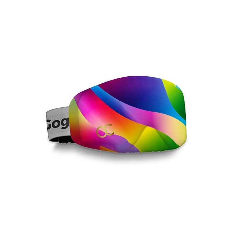 GogglesCover: Protective ski and snowboard goggles cover,rainbow flow design