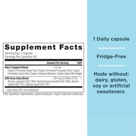 Ancient Nutrition Probiotics for Men, SBO Probiotics Men's Once Daily 30 Ct, for Healthy Digestion and Immune System Function Support, 25 Billion CFUs* Per Serving