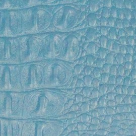 Vinyl Fabric Crocodile Gator Pool Blue Fake Leather Upholstery / 54" Wide/Sold by The Yard