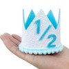 APAEAT Half Birthday Hat Blue Crown Hat Party Hat Crown