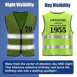 back in Funny 70th Birthday Vest Gifts For Men,Unique And Novel Mens Birthday Gifts Ideas,Perfect Funny Birthday Decorations For Dad Or Grandpa To Create Memorable Celebration,One Size Fits Most