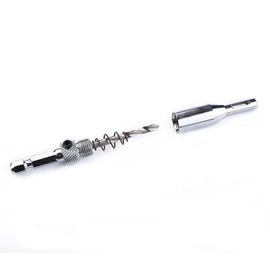 Fongmore 4 Pieces 5/64 7/64 9/64 11/64 Self Centering Drill Bit Set 1/4 Inch Hex Handle for Wooden Door and Window Hinges with Hex Key L 4 Drill