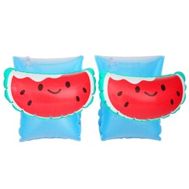 2 Pack Arm Floaties for Kids - Cute Cartoon Inflatable Pool Arm Floaties Swim Rings, PVC Arm Bands Floater Sleeves for Toddlers Children 3-5-6-12 Years (Watermelon)