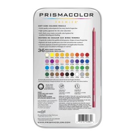 Prismacolor 36 Color Pencil Set in a Metal Tin Box