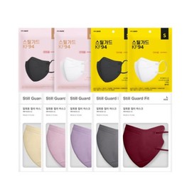 STILL GUARD Fit 2D Color Mask 25ea, Type:L-White (KF94)