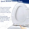 Quiet-Close Elongated Toilet Seat, Heavy Duty Toilet Seat Cover Comfort