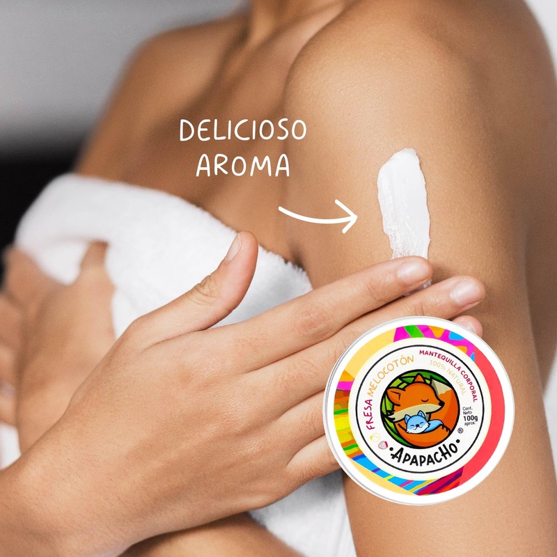 Apapacho Bálsamos - Mantequilla Corporal (Fresa-Melocotón)