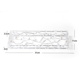 Mechanical Keyboard Case Transparent Keyboard Housing Compatible with Wooting60/HM66/Mad60/M6lite/Rakka Keyboard (Transprent)