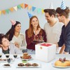 DOYIDE 12Pcs Cake Boxes, 10x10x10 Inches Tall Cake Boxes with
