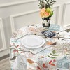 JUMBEAR Round Tablecloth Polyester Circular Table Cloth Beautiful Water Resistant