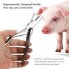 Pig Ear Tag Plier Stainless Steel Animal Ear Notcher with