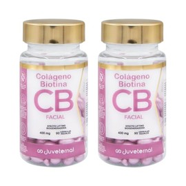 JUVETERNAL Cápsulas Faciales de Colágeno y Biotina 2x1 90 cápsulas c/u Twist-Off Reafirma, Nutre y Revitaliza tu Piel