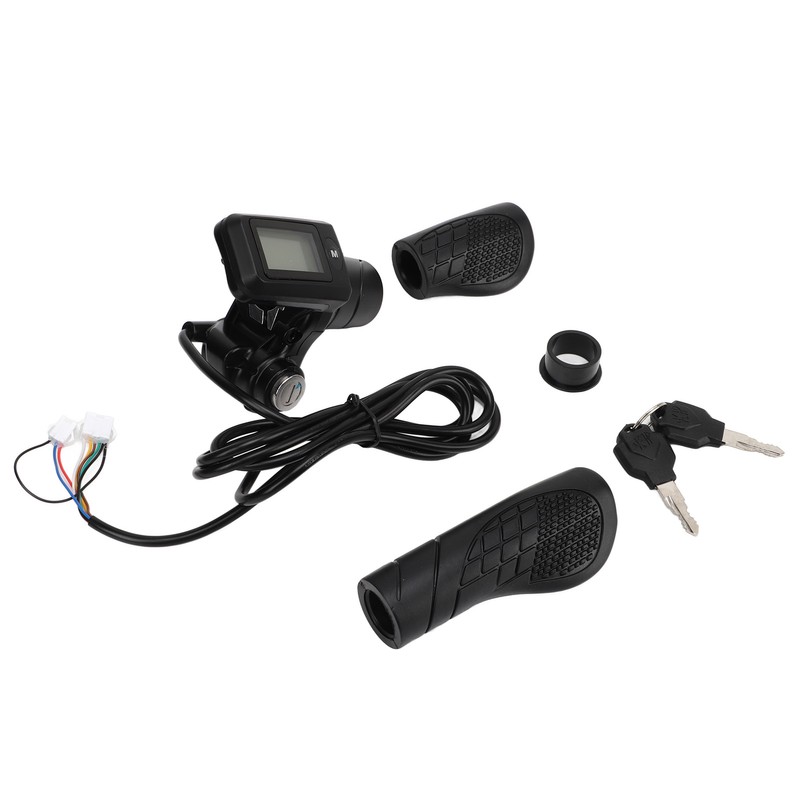 805 LCD Display Panel Throttle Grip Set Electric Bike Scooter
