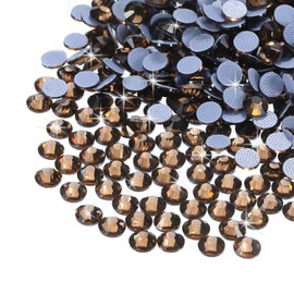 sourcing map 2880 Pcs Hotfix Rhinestones Flatback Crystal Glass Gems Art Rhinestones for Crafts Clothes DIY Decoration(SS8 2.5mm,Dark Gold)